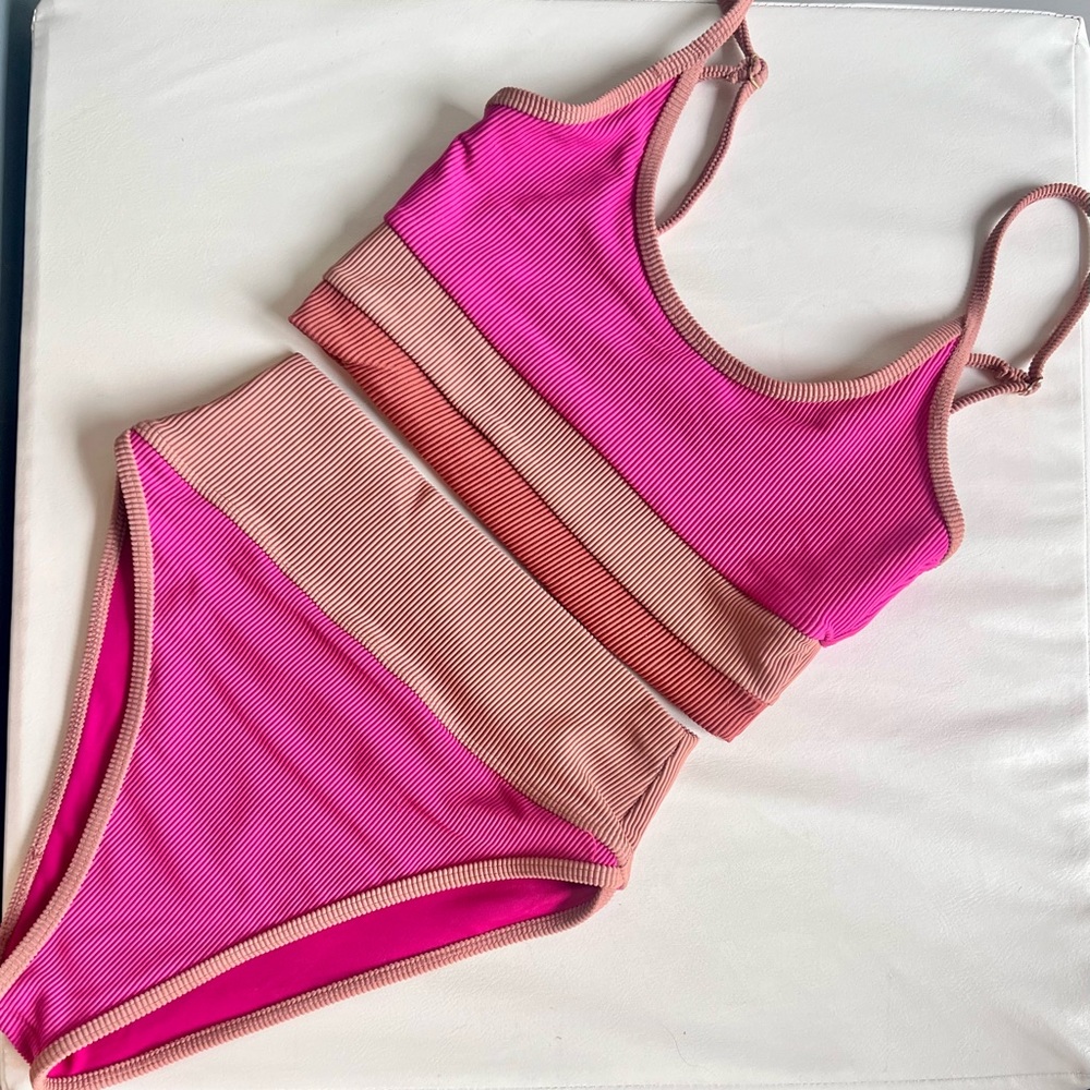 Beach Riot Emmy Bottom Eva Top And Bottoms Set XS Oasis